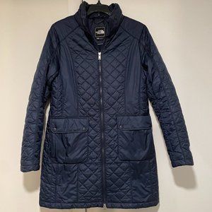 The North Face Navy Quilted Puffer Jacket
